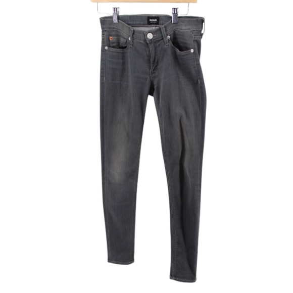 Denim - Hudson Collin midrise skinny jeans in black denim,‎ women's size 25
